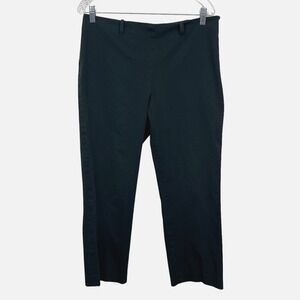 Lauren Ralph Lauren Pants Crop Premium Stretch Mid Rise Size Zip Green Women 12*